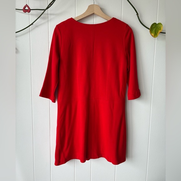 Zara Red 3/4 Sleeve Tunic Dress | Medium - Picture 5 of 7